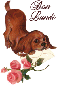 Gif animé Bon lundi chien